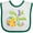 White and Green, variant on Inktastic My First Easter Cute Chick and Eggs Boys or Girls Baby Bib