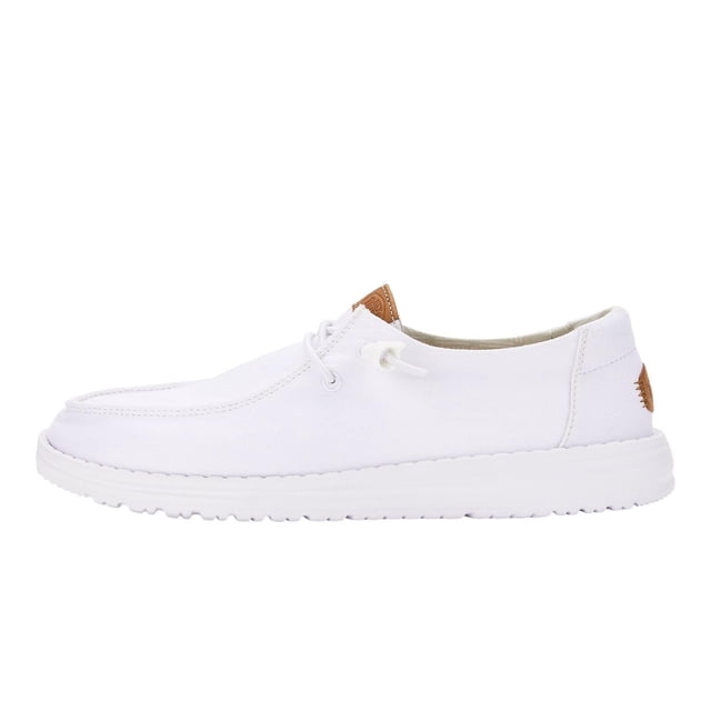 Zapatos HEYDUDE Wendy Canvas blancos para mujer