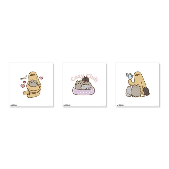 Gallery Pops Pusheen - Cozy Club Wall Art Bundle (3-Pack)