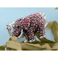 thumbnail image 2 of Alilang Tiny Cute Pink Rose Rhinestone Crystal African Safari Playful Elephant Adj Ring, 2 of 5