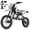White, variant on FRP FX125-14 125cc Gas Dirt Bike for Youth Riders, 4-Stroke Pit Bike with 14/12 Inch Tires, Zongshen Gas Power, Electric/Kick Start, Manual Clutch, Hydraulic Disc Brakes, Red, Standard