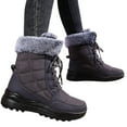 thumbnail image 5 of Women's Mid Calf Winter Boots Outdoor Booties With Thick Comfortable Platform Heel Casual Shoes For Cold Weather, 5 of 7