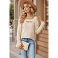thumbnail image 4 of Blusa de Verano con Escote Cuadrado y Hombros Descubiertos para Mujer, Color Albaricoque M, 4 of 8