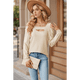 thumbnail image 4 of Blusa de Verano con Escote Cuadrado y Hombros Descubiertos para Mujer, Color Albaricoque L, 4 of 8