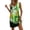 Green, variant on Short Dresses for Women Plus Size Floral Printed V-Neck Sleeveless Casual Loose Summer Vacation Beach Sundresses with Pockets