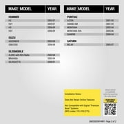 Scosche Wiring Harness Compatible w/ 2000-13 General Motors Retains Steering Controls GM2000SW-WM1
