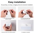 thumbnail image 6 of Leyfeng Small Night Light, Human Body Induction Lamp Motion Sensor Wall Light Intelligent Motion Sensor Cabinet Light Bedside Night Light Stair Light Aaa Battery Powered, 6 of 9