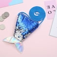 thumbnail image 4 of Faithtur Little Girls Mermaid Tail Coin Bag Reversible Sequin Fish Scale Bag, 4 of 7