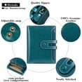 thumbnail image 6 of (2 pack) Sendefn Small Womens Wallet RFID Blocking Bifold Genuine Leather Purse with Zipper Coin Pocket ID Window, 6 of 9
