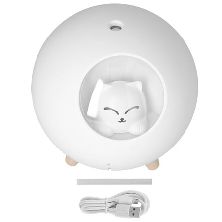 

Mini Car Air Humidifier Lovely USB Cool Mist Humidifiers for Offices Bedrooms 220 MLWhite