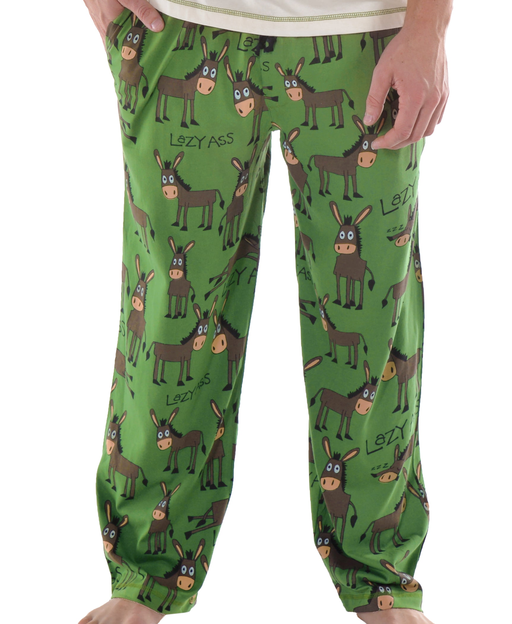 Funny Lazy One Pajama Pants for Men Humorous Lounge Pants Men's Separate Bottoms 