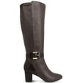 thumbnail image 2 of Karen Scott Womens Isabell  Faux Leather Pull On Knee-High Boots, 2 of 3