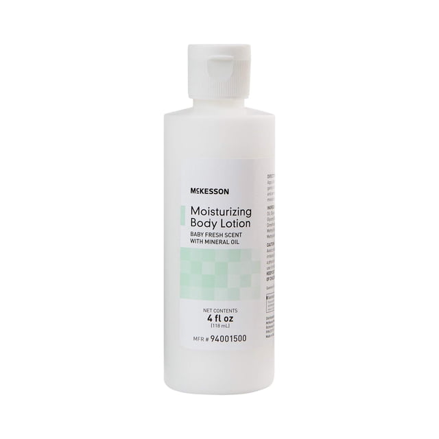 Loción corporal McKesson Moisturizing Baby Fresh, 118 ml, 12 unidades