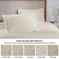 thumbnail image 4 of BNM 3 Piece Cotton Matelasse Scroll Bedspread Set, Queen, Ivory, 4 of 8