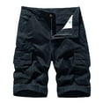 thumbnail image 2 of Cllios Mens Cargo Shorts Below the Knee Summer Outdoor Workout Shorts Stretch Travel Gym Shorts with Multi Pockets, 2 of 3