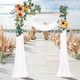 thumbnail image 5 of Kit de arco de flores artificiales para boda, flores de seda decorativas colgantes artificiales Blanco amarillo, 5 of 7