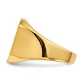 thumbnail image 3 of 14k Yellow Gold Solid Back Mens Signet Ring Size 10 Ring for Men - 17.0 Grams, 3 of 6