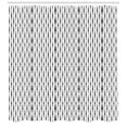 thumbnail image 2 of Ambesonne Abstract Shower Curtain, Monochrome Lines Dots, 69"Wx75"L, Black White, 2 of 2