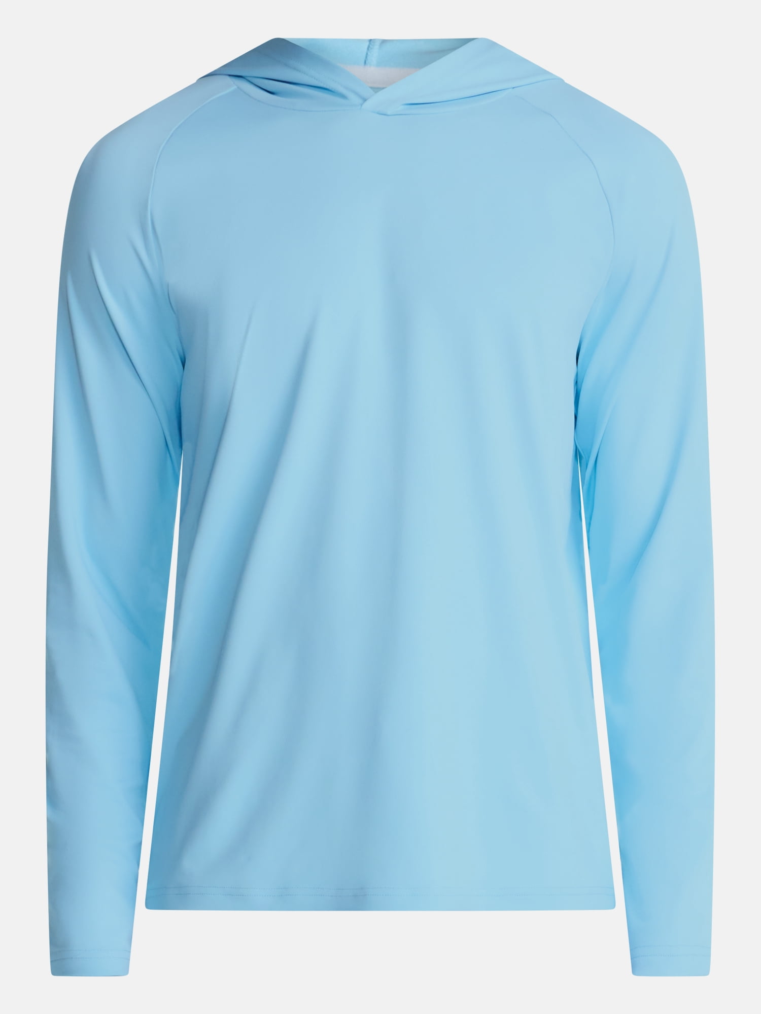 George Men's and Big Men's Hooded Sun Shirt with Long Sleeves, UPF 50+, Sizes S-3XL