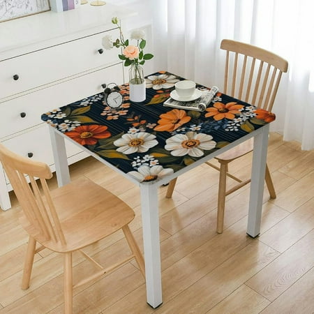 

Square Tablecloth Outdoor Table Cloth Square Polyester Fabric Tablecloths Table Cloth Square Table manteles de mesa Table Cover for Dining Party Kitchen Table Lily Flowers