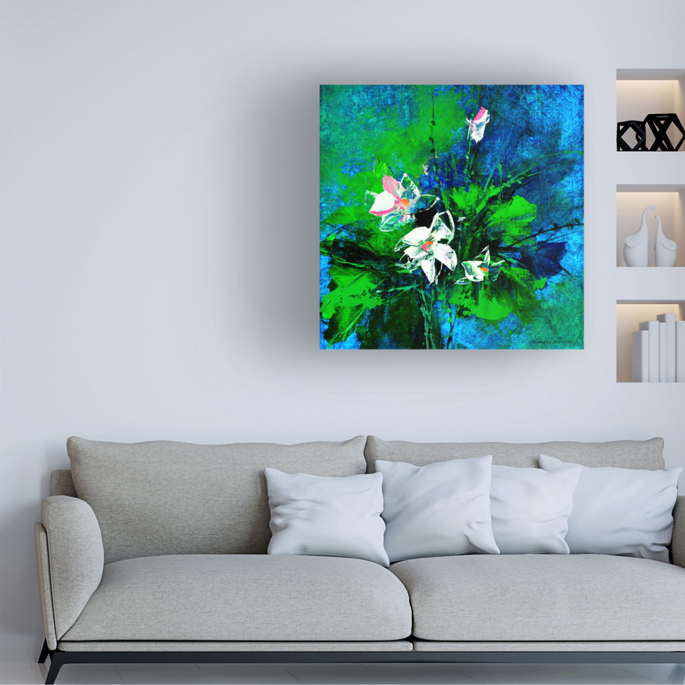 Canvas Wall Art - Thomas Leung 'Gentleman II' Wall Art for Living Room, Bedroom, or Office Décor by Trademark Fine Art - 18 x 18 Inches