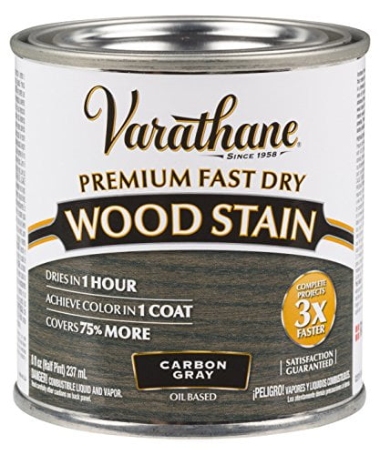 Varathane, Carbon Gray Fas Dry Stain, Half Pint