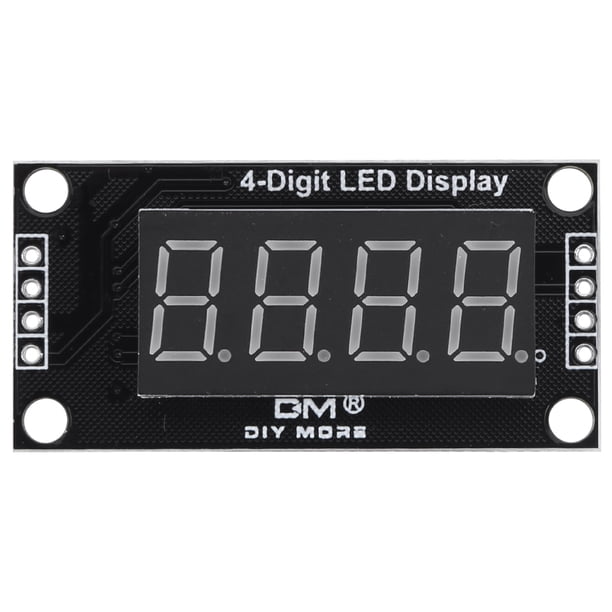 Ygjytge Módulo Pantalla LED TM1637 Módulo Reloj 4 Dígitos Módulo LED Digital (amarillo)
