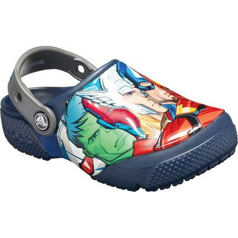 Crocs Boys Junior Marvel Multi Fun Lab Clog Ages 7 Walmart