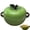 Green Apple, variant on Ceramic Pot for Cooking with Lid, creative Ceramic Apples Soup Bowl, Casserole Clay Pot for Cooking Stockpot Earthenware Pots, Double Ear Dessert Bowl for Home and Restaurant