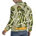 thumbnail image 6 of Wukai Dinosaur Print Men Hoodies Fleece Sweatshirts Long Sleeve Sweaters Pullover Fall Outfits Winter Clothes-Medium, 6 of 7