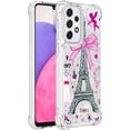 thumbnail image 3 of Compatible with Samsung Galaxy A23 5G Case Liquid Glitter Cute Stylish Slim Silicone Quicksand Sparkle Shockproof Protective for Women Girls Case for Samsung Galaxy A23 5G Tower YB, 3 of 12