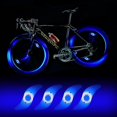 thumbnail image 1 of 4 x LED Bike Wheel Light, Waterproof LED Bike Wheel Light with 3 Flashing Modes LED Bike Wheel Lamp for Adult and Child Bike - Red, 1 of 5