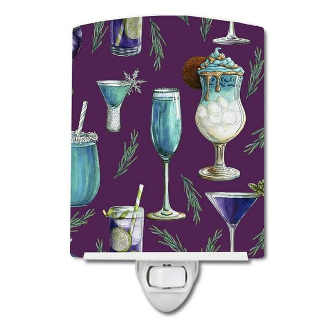 Carolines Treasures BB5204CNL Drinks & Cocktails Purple Ceramic Night Light