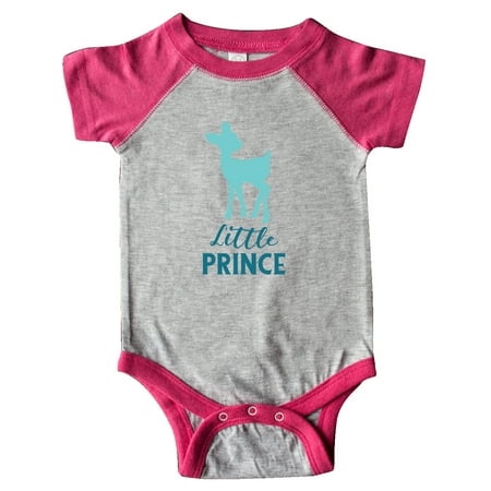 

Inktastic Little Prince Baby Deer Fawn - Blue Gift Baby Boy Bodysuit