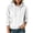 White, variant on TARIENDY Fall Sweatshirt Women Solid Corduroy Pullover Hoodies Long Sleeve Drawstring Knit Hooded Sweatshirts with Pocket Brown L