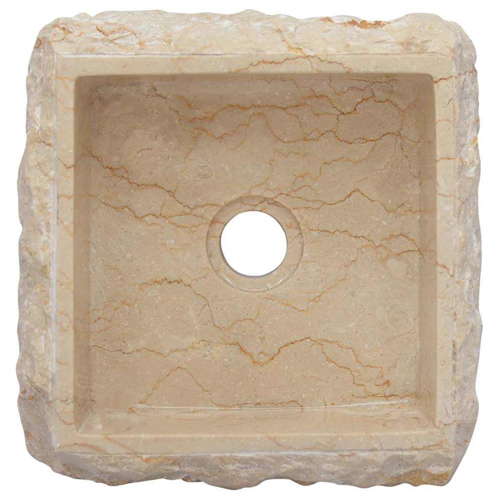 vidaXL Sink Above Counter Vanity Sink Natural Stone Basin for Bathroom Marble
