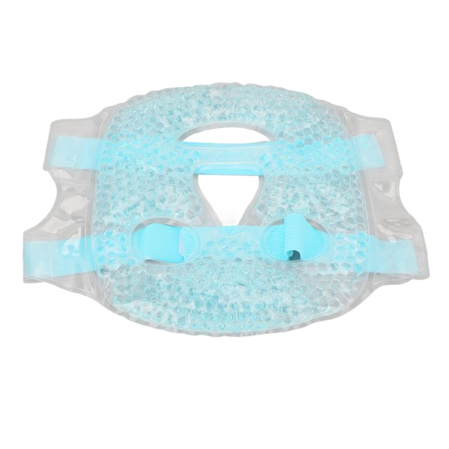 Masilla Facial de Cuentas de Gel, Aliviar La Fatiga Rembertil Poros de Cara Fría Máscara de Ojos fría Reutilizable Mejorar la Piel Ajustable para la Cara para Los Hombros para