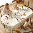 thumbnail image 5 of SLYNSHome French Floral Tablecloth, Waterproof Scratch Resistant Wipe Clean Table Cover,Rectangular Dining Decor For Kitchen Tea Table Indoor Home Decor, 5 of 6