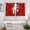 Red, variant on Red Christmas Santa Claus Kitchen Curtains Window Panels, Snowflakes Winter Xmas Gifts Insulated Window Treatment Curtain, Grommet Curtains for Bedroom/Living Room/Bathroom, 2 Piece 42"Wx45"L