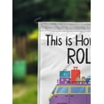thumbnail image 2 of Printtoo White This Is How We Roll Caravans Personalized Camping Flags For Campers Double SidedFlagCampsiteFlagOutdoor Garden Sign, 2 of 4