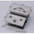 thumbnail image 4 of 2 pieces stainless steel glass door hinges 270 opening angle for 8-10mm thick glass, 4 of 5