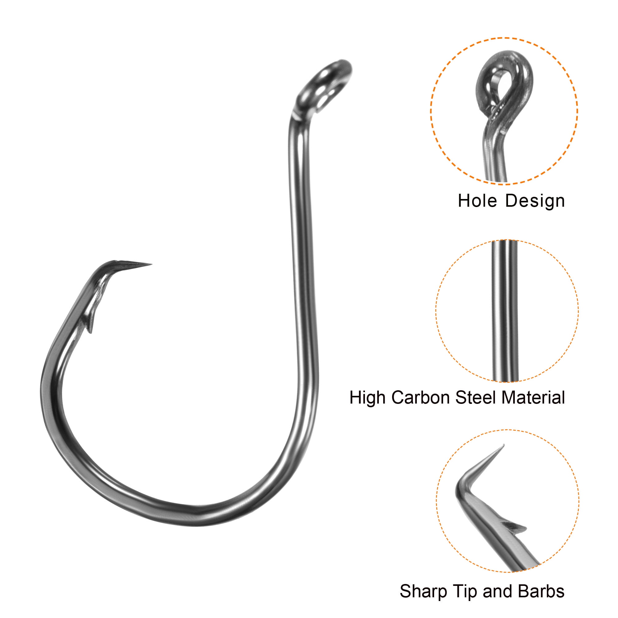 Hameçons Circulaires En Acier Au Carbone De Qualité Supérieure
