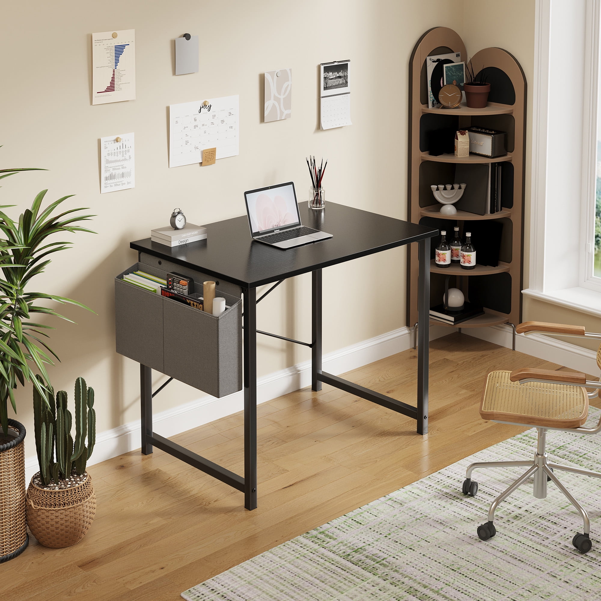 Mayitaです。デスク CONCETTA 31 Inch Computer Writing Desk with Storage Bag, Steel