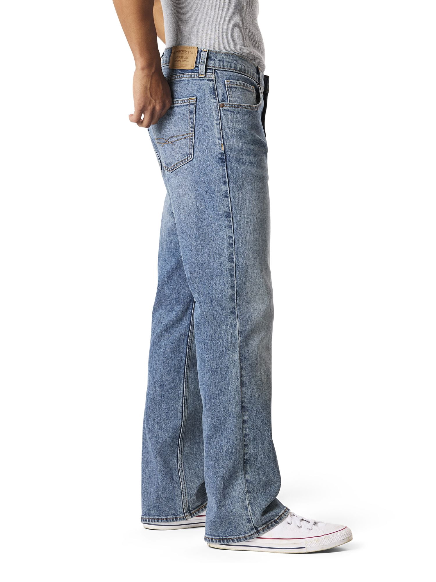 Levi Strauss Signature Men's and Big and Tall Original Relaxed Bootcut Jeans