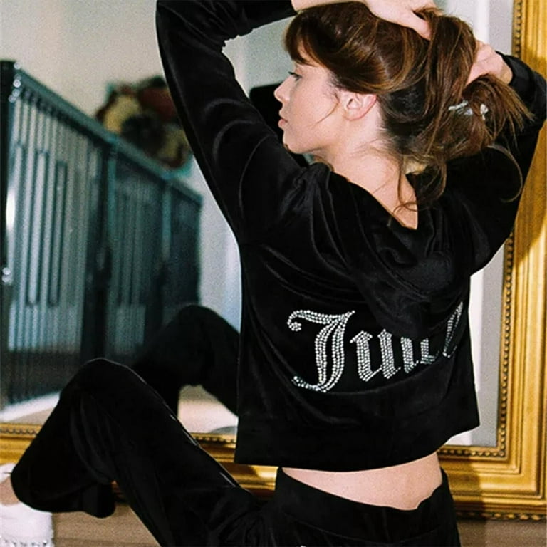 Women's Hoodie Outfits Velour Tracksuit For Velvet Jogging