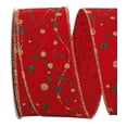 thumbnail image 2 of JAM Paper Velvet Christmas Red Nylon Ribbon, 20yd x 2.5in, 1/Pack, 2 of 4