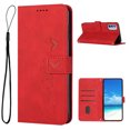 thumbnail image 1 of Allytech Flip Wallet Case for Motorola Moto G51 5G,Drop Protection Magnetic Closure Folio Card Slots Premium PU Leather Purse Kickstand Phone Cover with Wrist Strap,Red, 1 of 10