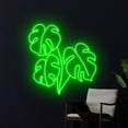 thumbnail image 3 of Handmadetneonsign Monstera Leaf Neon Light, Monstera Leaf Tropical Led Light, Green Leaf Neon Sign, 3 of 5