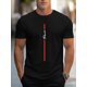 thumbnail image 1 of Paris Graphic Print Men's Creative Top, Casual Short Sleeve Crew Neck T-shirt, Men's Clothing For Summer Outdoor Tee For Adult, Men, Women, Teen, Teenager, Adolescent,Youth, 1 of 6