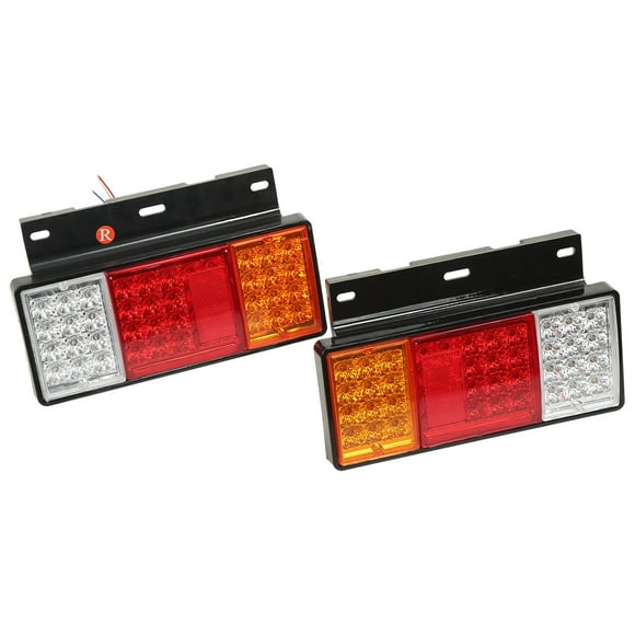 Truck Tail Lamp, 3 Color Shell Taillight Assembly Shock Resistant Well Sealed Pair Left Right For Repairing